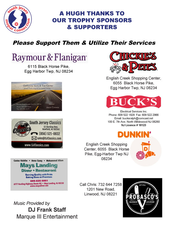 south jersey mopar connection spring kick-off flyer